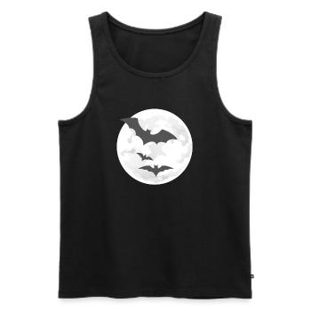 Nachtflug der Fledermäuse - Männer Premium Bio Tank Top - Schwarz - Vorne - AI Model Male 178 light (178cm)