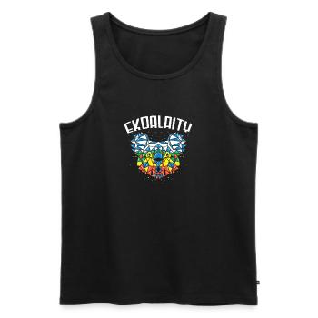 Gay Pride - Débardeur bio Premium Homme - noir - Devant - AI Model Male 178 light (178cm)