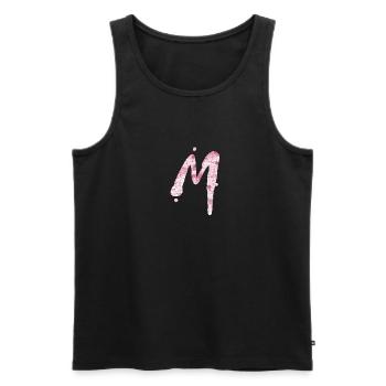 m - Männer Premium Bio Tank Top - Schwarz - Vorne - AI Model Male 178 light (178cm)