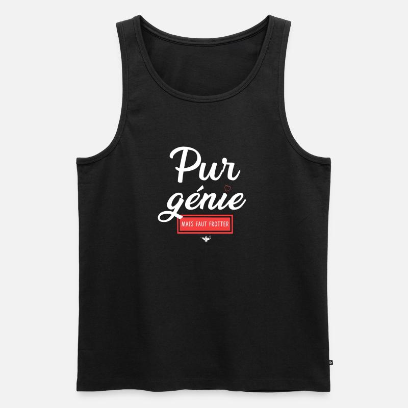 Humor und Emotion Chatastrophe - Männer Premium Bio Tank Top - Schwarz