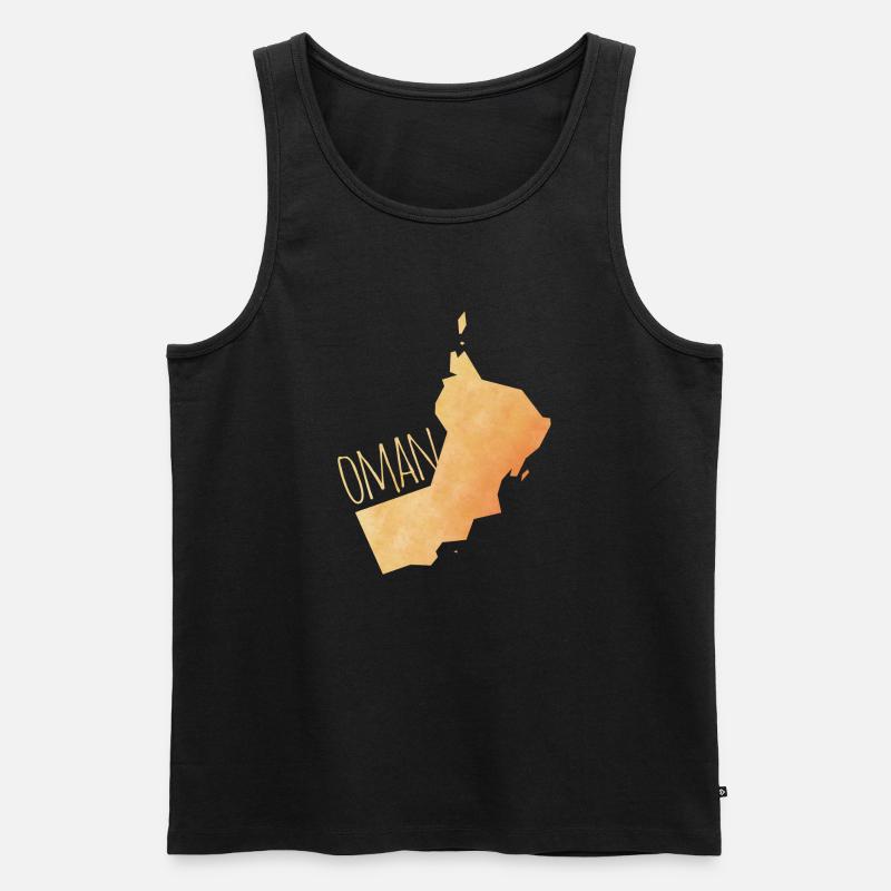 Oman - Männer Premium Bio Tank Top - Schwarz