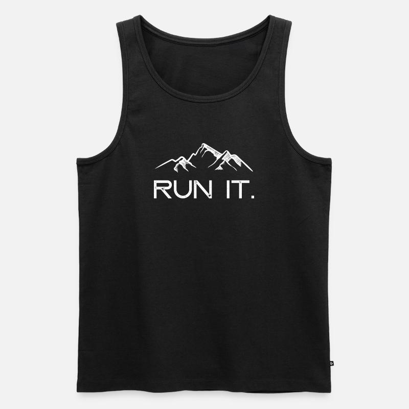 Führe es aus. - Männer Premium Bio Tank Top - Schwarz