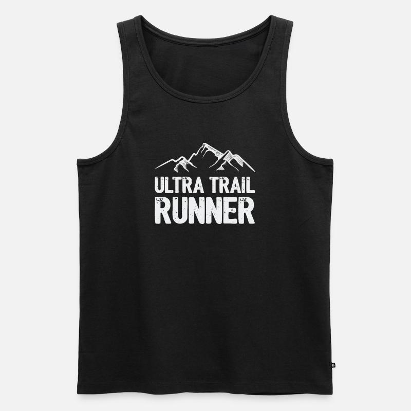 Ultra Trail Runner - Männer Premium Bio Tank Top - Schwarz
