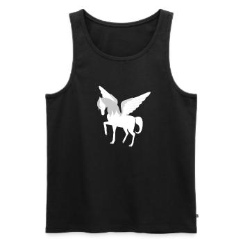 Pegasus Cheval volaille Mythologie grecque - Débardeur bio Premium Homme - noir - Devant - Michal (187cm)