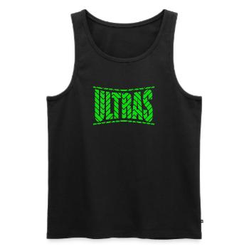 ultras cadeau de conception de t-shirt pour les fans de football - Débardeur bio Premium Homme - noir - Devant - Michal (187cm)