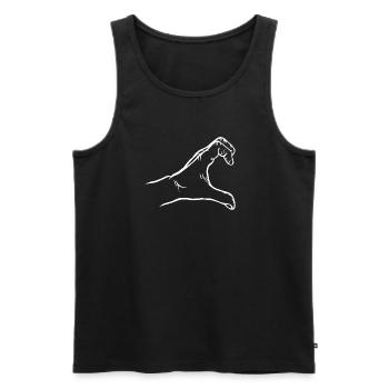 Love hands partner design - Men's Premium Organic Tank Top - black - Front - AI Model Male 178 light (178cm)
