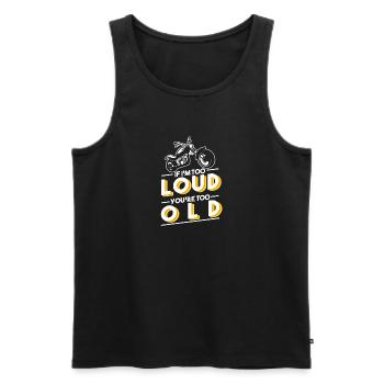 Funny sayings motorcycle motorbikes biker funny - Men's Premium Organic Tank Top - black - Front - Michal (187cm)