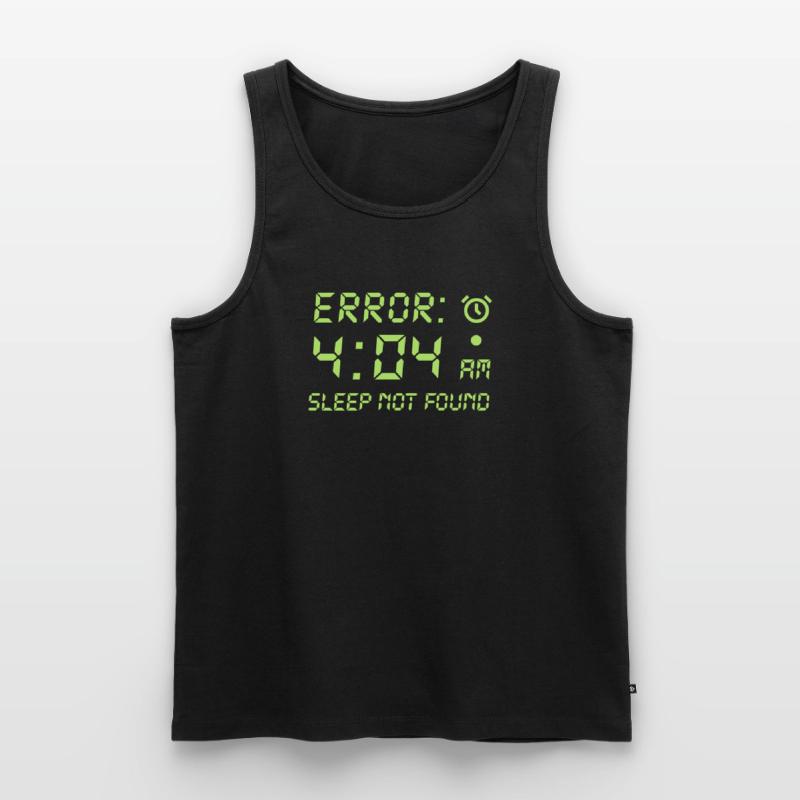 Error 404, sleep not found programmer gamble Men's Premium Organic Tank Top