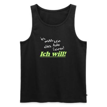 Auto Tuning Schrauber Kult Shirt, Altes Auto (25) - Männer Premium Bio Tank Top - Schwarz - Vorne - Michal (187cm)