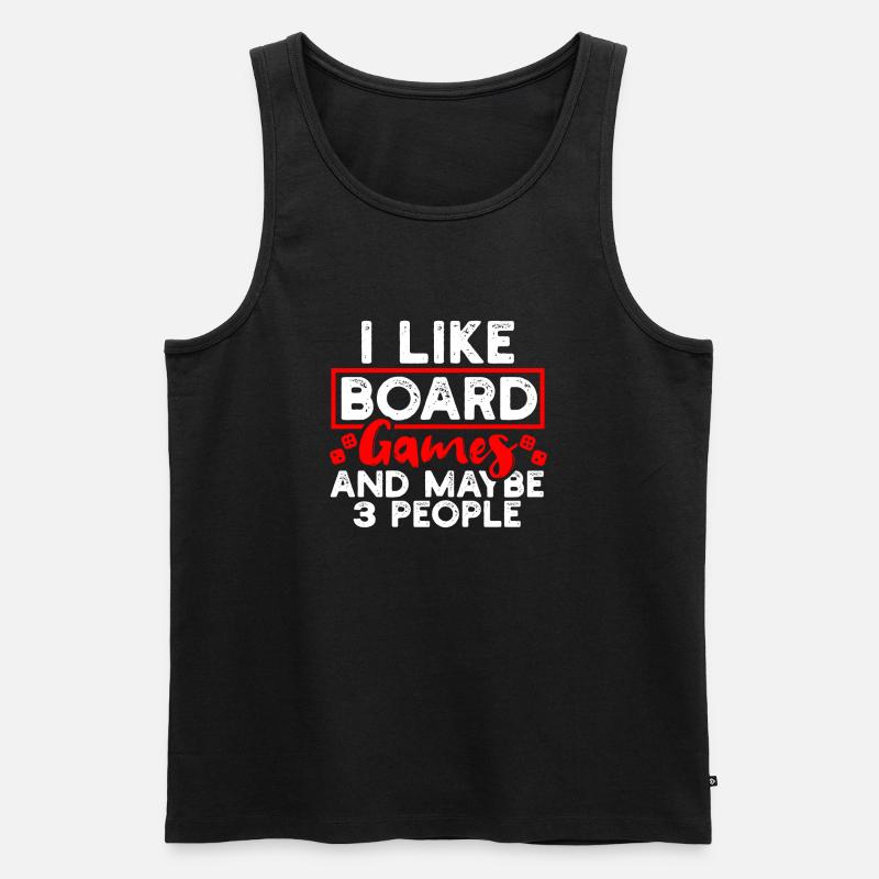 Gesellschaftsspiele Brettspiele - Männer Premium Bio Tank Top - Schwarz