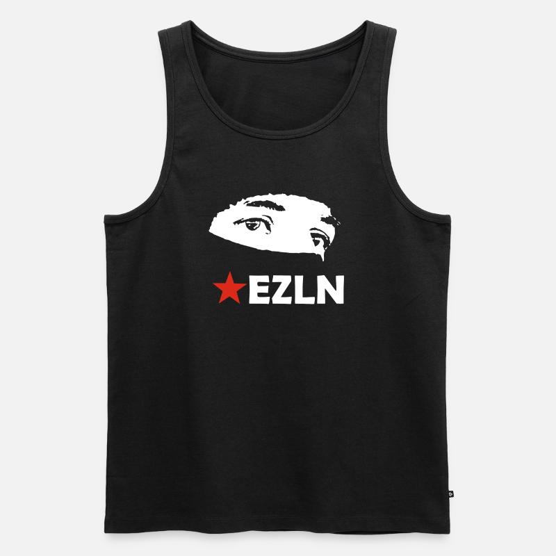 EZLN - Männer Premium Bio Tank Top - Schwarz