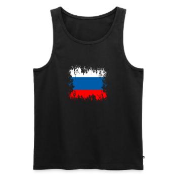 Slovenia - Slovenia - Men's Premium Organic Tank Top - black - Front - AI Model Male 178 light (178cm)