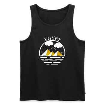 Egypt Pyramiden Kairo Geschenk Pyramide Ägypten - Männer Premium Bio Tank Top - Schwarz - Vorne - Michal (187cm)