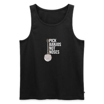 Banjo - Pick Banjos Not Noses - Débardeur bio Premium Homme - noir - Devant - Michal (187cm)