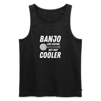 Banjo comme guitare mais beaucoup plus cool - Débardeur bio Premium Homme - noir - Devant - Michal (187cm)
