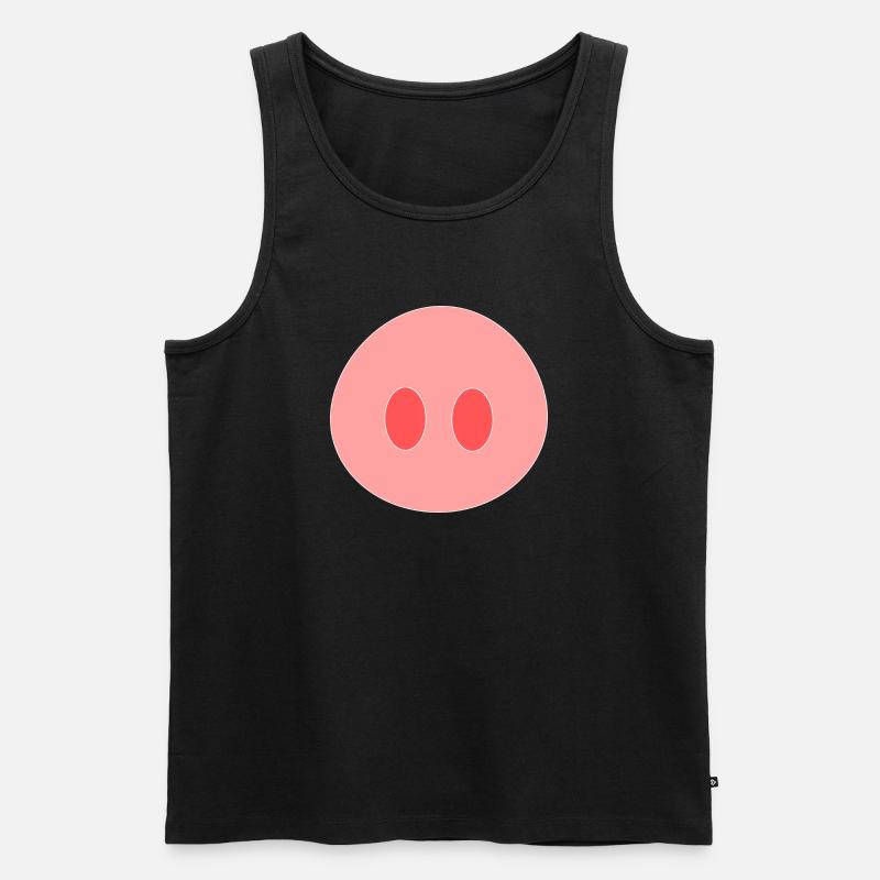 Schwein - Männer Premium Bio Tank Top - Schwarz