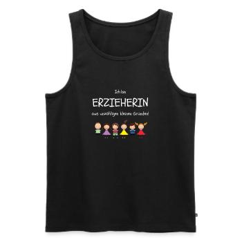 Erzieherin Geschenk aus unzähligen kleinen Gründen - Männer Premium Bio Tank Top - Schwarz - Vorne - Michal (187cm)