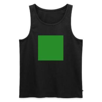 personnaliser le modèle de texture d’arrière-plan vert - Débardeur bio Premium Homme - noir - Devant - AI Model Male 178 light (178cm)