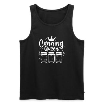 Canning jars jam - Men's Premium Organic Tank Top - black - Front - AI Model Male 178 light (178cm)