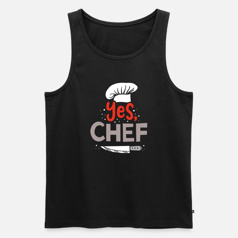 Chef Chef Chef Chef - Men's Premium Organic Tank Top - black