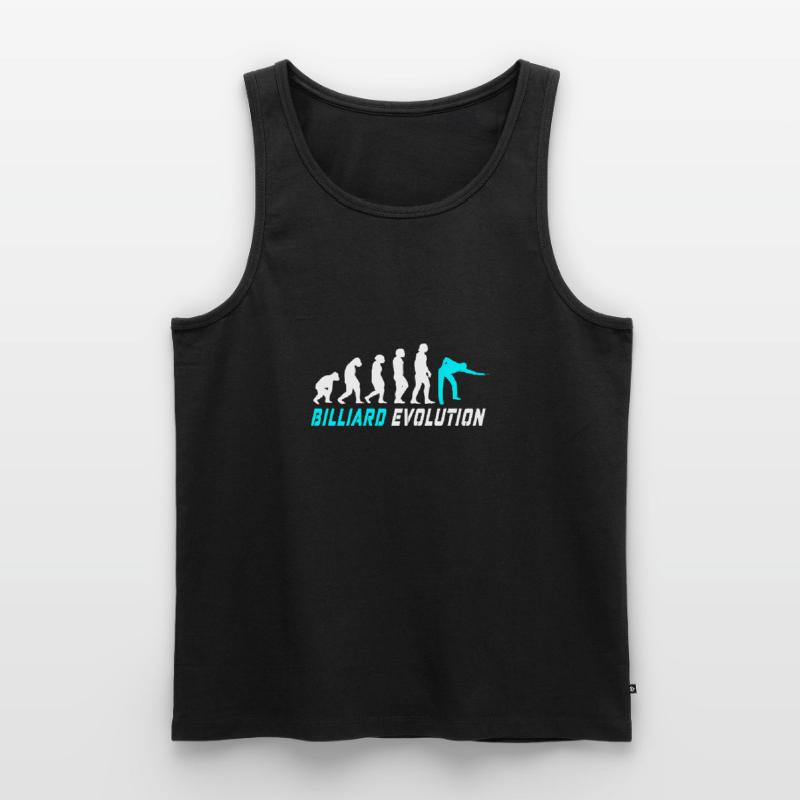Billard Evolution Design / Geschenkidee Männer Premium Bio Tank Top