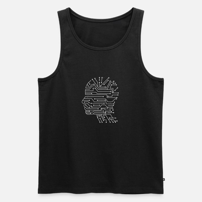 Artificial intelligence - Men's Premium Organic Tank Top - black