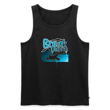 Breakdance - Débardeur bio Premium Homme - noir - Devant - Michal (187cm)
