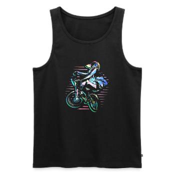 bmx BMX Fahrrad | BMX Rennen | Weihnachten - Männer Premium Bio Tank Top - Schwarz - Vorne - AI Model Male 178 light (178cm)