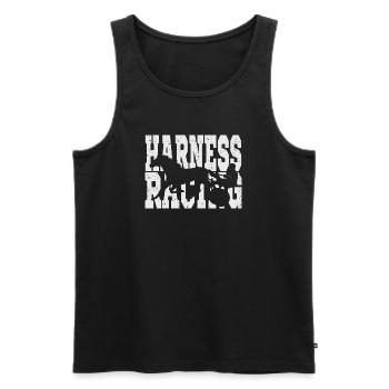 Traber Trabrennen Design - Männer Premium Bio Tank Top - Schwarz - Vorne - Michal (187cm)