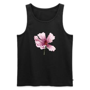 blume - Männer Premium Bio Tank Top - Schwarz - Vorne - AI Model Male 178 light (178cm)
