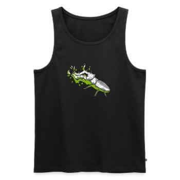 green kite - Men's Premium Organic Tank Top - black - Front - AI Model Male 178 light (178cm)