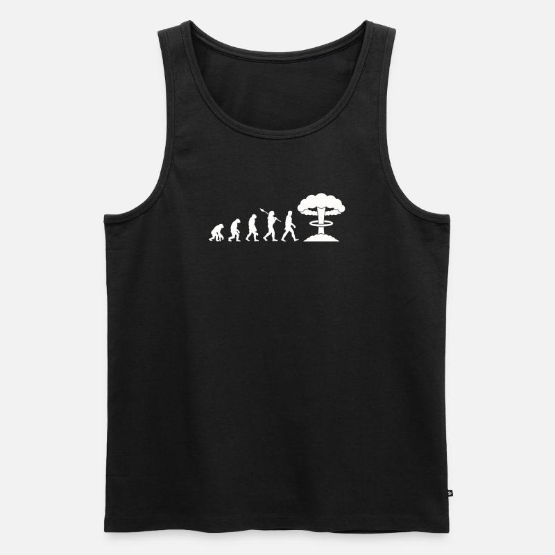 Evolution Nuclear Bomb - Men's Premium Organic Tank Top - black