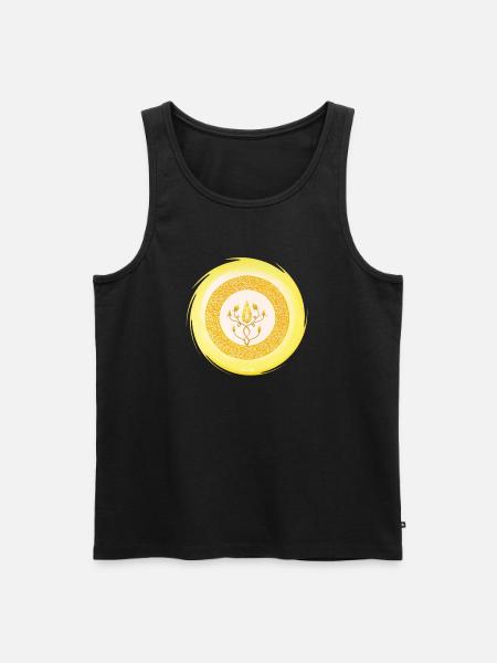Kristall-Sternentor Erzengel Sandalphon - Männer Premium Bio Tank Top - Schwarz