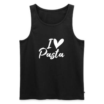 Pâtes - Débardeur bio Premium Homme - noir - Devant - Michal (187cm)