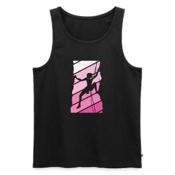 Kletterer Klettersport - Männer Premium Bio Tank Top - Schwarz - Vorne - Michal (187cm)