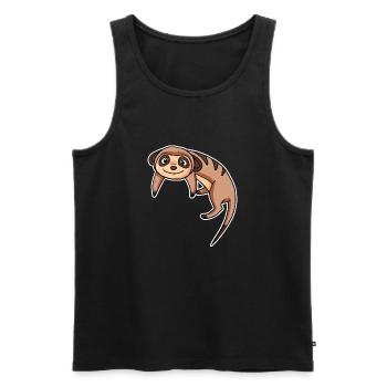 Suricate - Débardeur bio Premium Homme - noir - Devant - Michal (187cm)