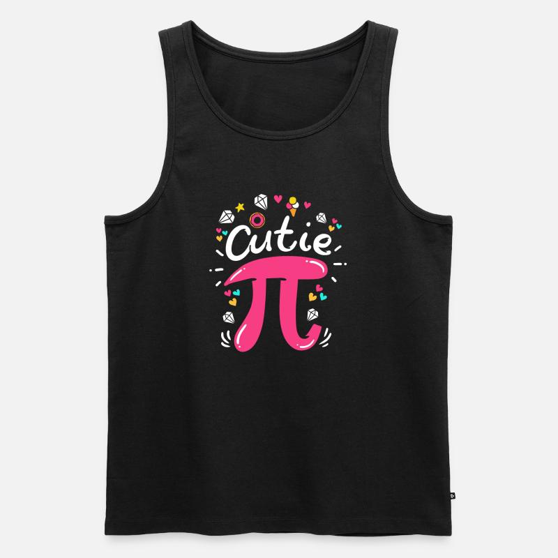 Pi day Pi math - Men's Premium Organic Tank Top - black