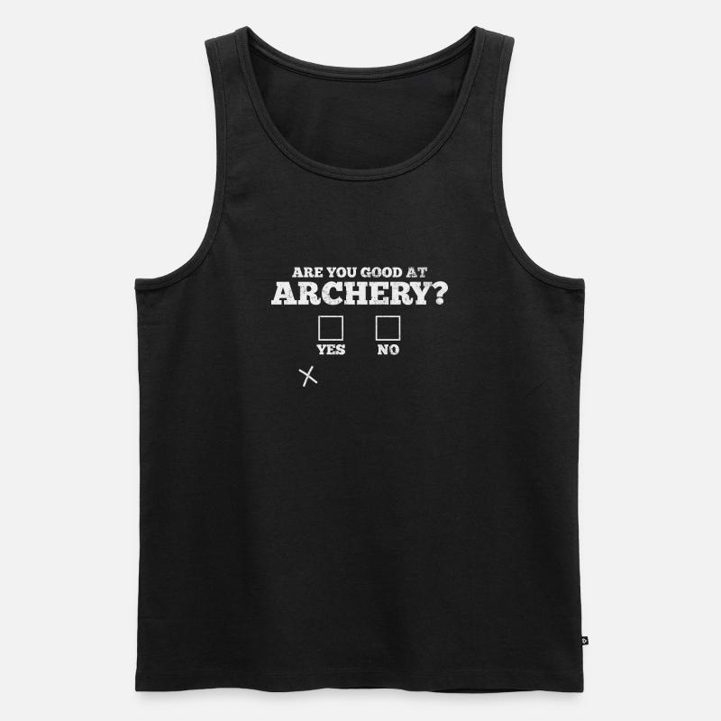 Bogenschießen Bogenschütze - Männer Premium Bio Tank Top - Schwarz