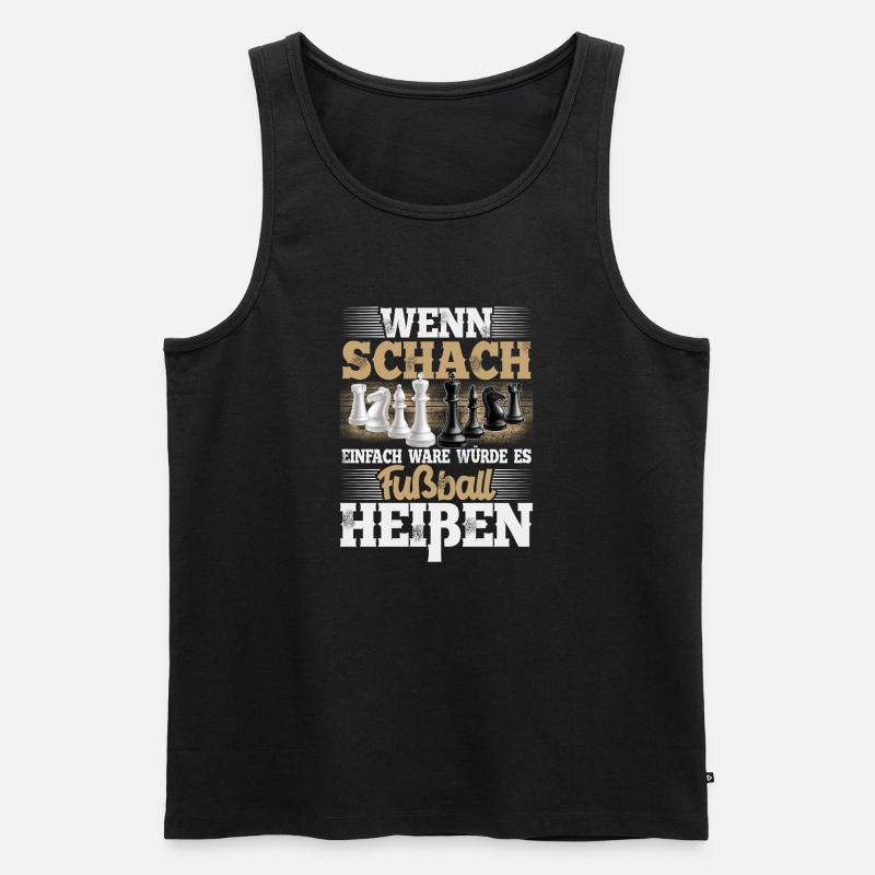 Schach - Männer Premium Bio Tank Top - Schwarz