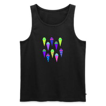Schultüte Zuckertüte Kita Vorschule Schulbeginn - Männer Premium Bio Tank Top - Schwarz - Vorne - Michal (187cm)