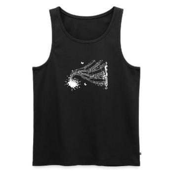 Floating Score Symphony - Men's Premium Organic Tank Top - black - Front - Michal (187cm)