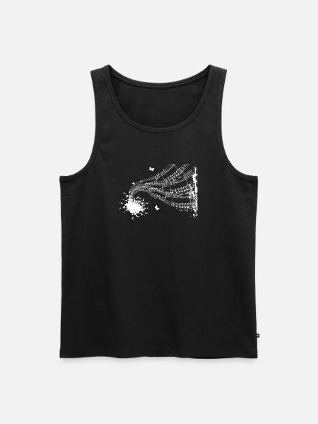 Floating Score Symphony - Men's Premium Organic Tank Top - black
