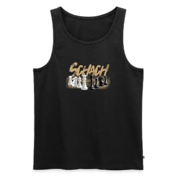 Schach - Männer Premium Bio Tank Top - Schwarz - Vorne - Michal (187cm)