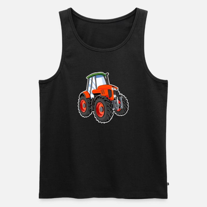 Traktor - Männer Premium Bio Tank Top - Schwarz