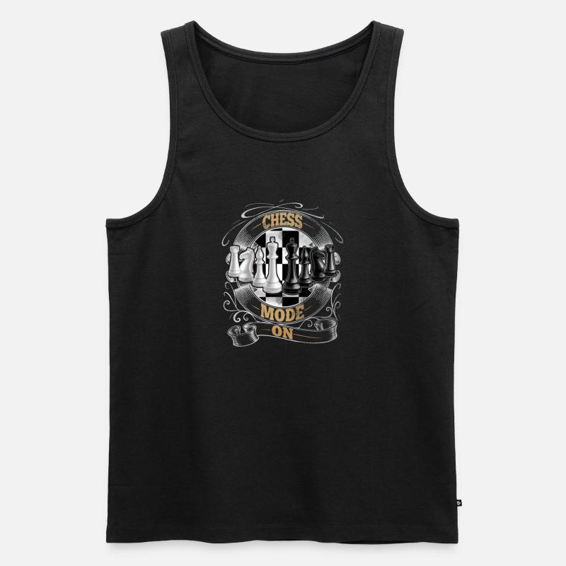 Schach - Männer Premium Bio Tank Top - Schwarz