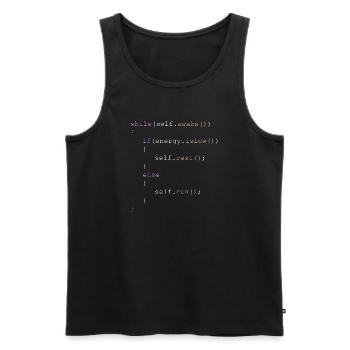 Computer scientist nerd gift for programmer IT - Men's Premium Organic Tank Top - black - Front - Michal (187cm)