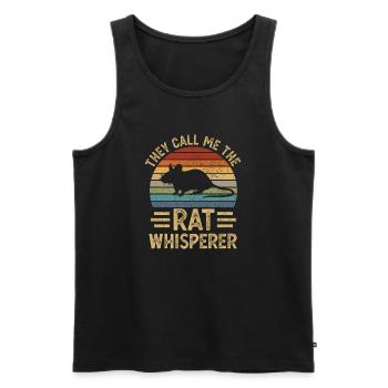 Rat rats - Men's Premium Organic Tank Top - black - Front - AI Model Male 178 light (178cm)