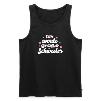 Liebevolle Schwester Botschaft - Männer Premium Bio Tank Top - Schwarz - Vorne - AI Model Male 178 light (178cm)