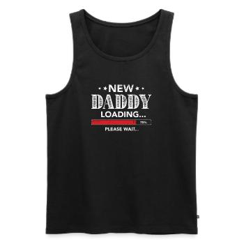 Chargement du nouveau papa - Débardeur bio Premium Homme - noir - Devant - Michal (187cm)