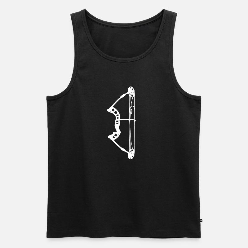 Bogenschießen Bogenjäger Bogenjagd - Männer Premium Bio Tank Top - Schwarz